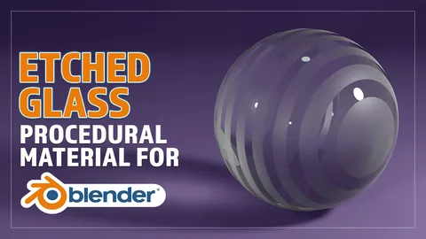 Etched Glass Procedural Material - Blender shaders