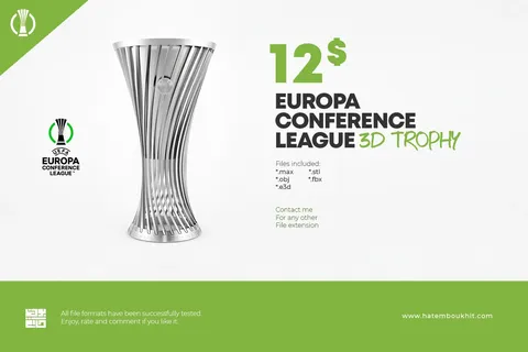 Europa Conference League Trophy - Blender 3d models