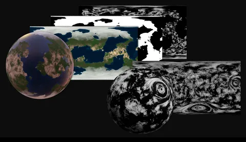 Exoplanet Texture Maps - Blender textures & materials