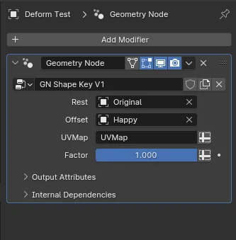 Geometry Node Shape Key screenshot 2