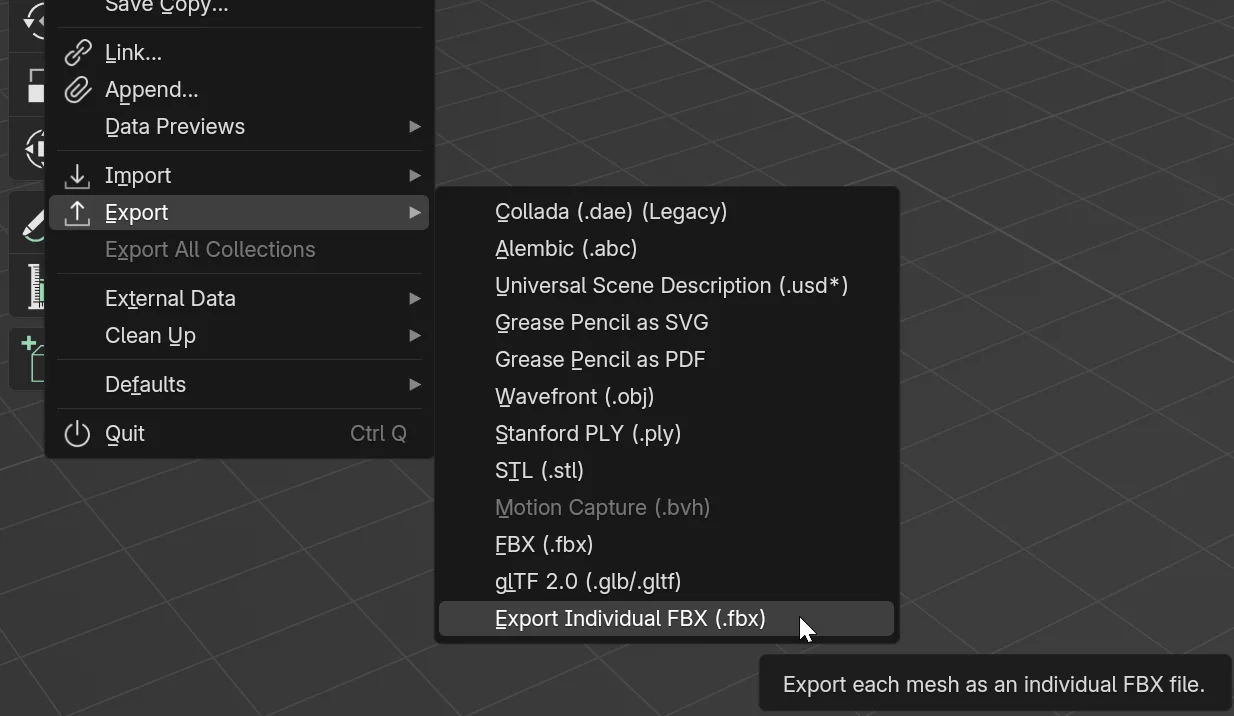 Export Individual FBX screenshot 3