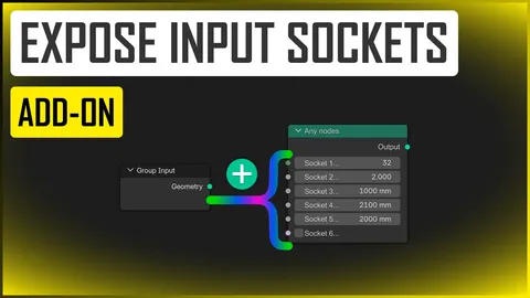 Expose Input Sockets - Blender addons
