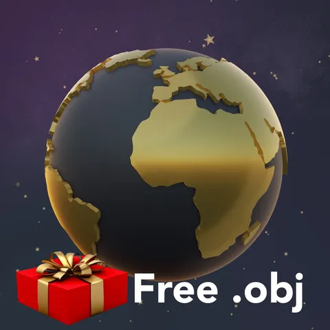 Extruded Planet - Blender 3d models