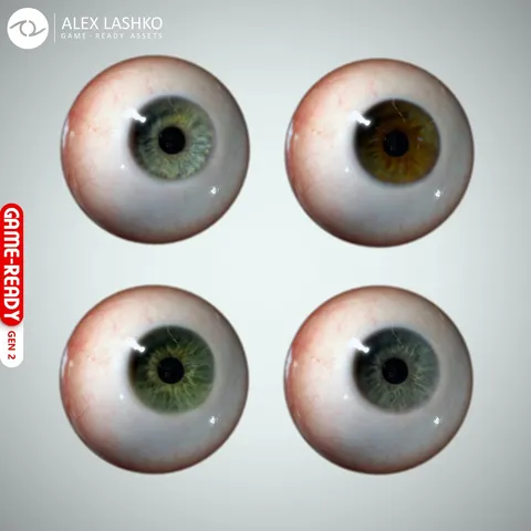 Realistic Eyeball - Blender 3d models