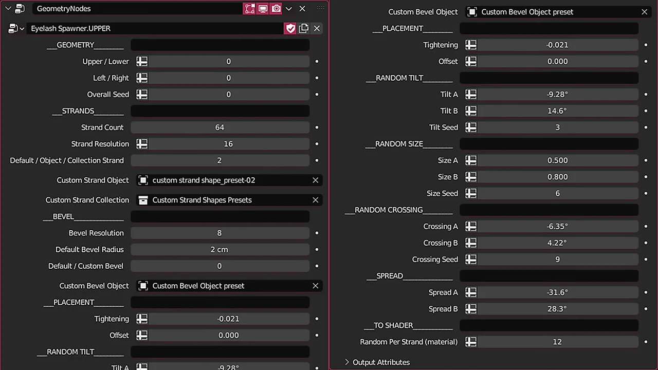 Procedural Eyelashes screenshot 3