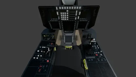 F-22 Cockpit - Blender 3d models