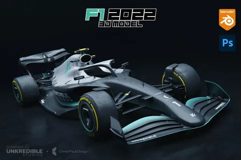 F1 2022 Concept Car - Blender 3d models