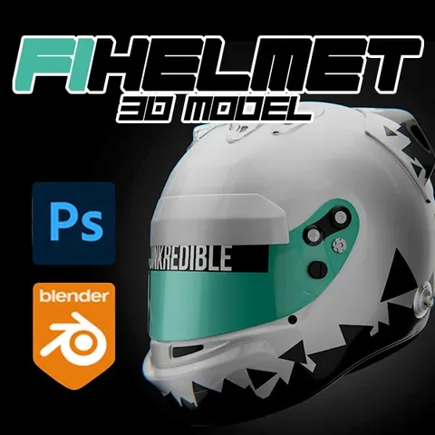 F1 Helmet - Blender 3d models