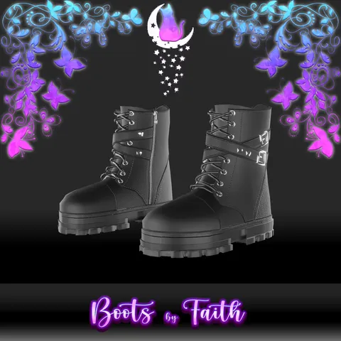 Faiths Unisex Boots - Blender 3d models