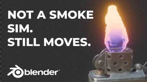 Fake Flame Asset Pack - Blender shaders