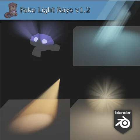 Fake Light Rays - Blender geometry nodes