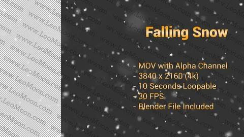 Falling Snow - Blender scenes