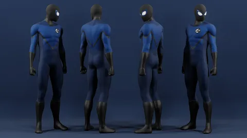 Fantastic Four Suit Textures - Blender textures & materials
