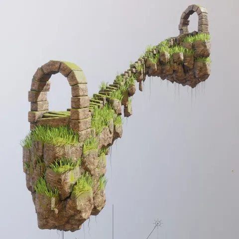 Fantasy Gate Generator - Blender geometry nodes