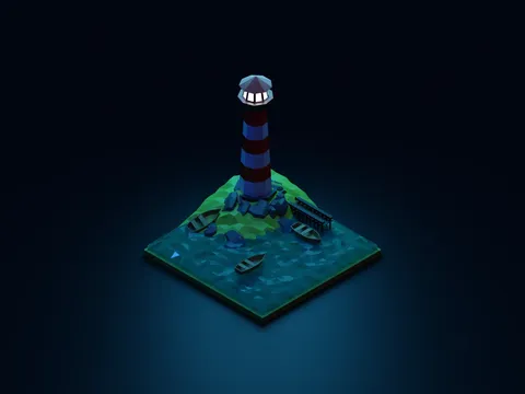 Faro Lighthouse - Blender 3d models
