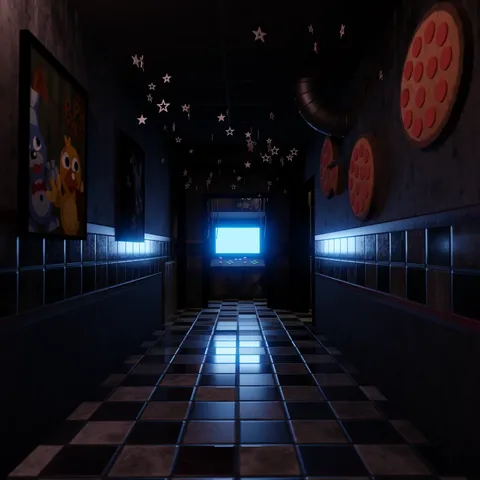 Fazbear's Fright New Dawn - Blender scenes