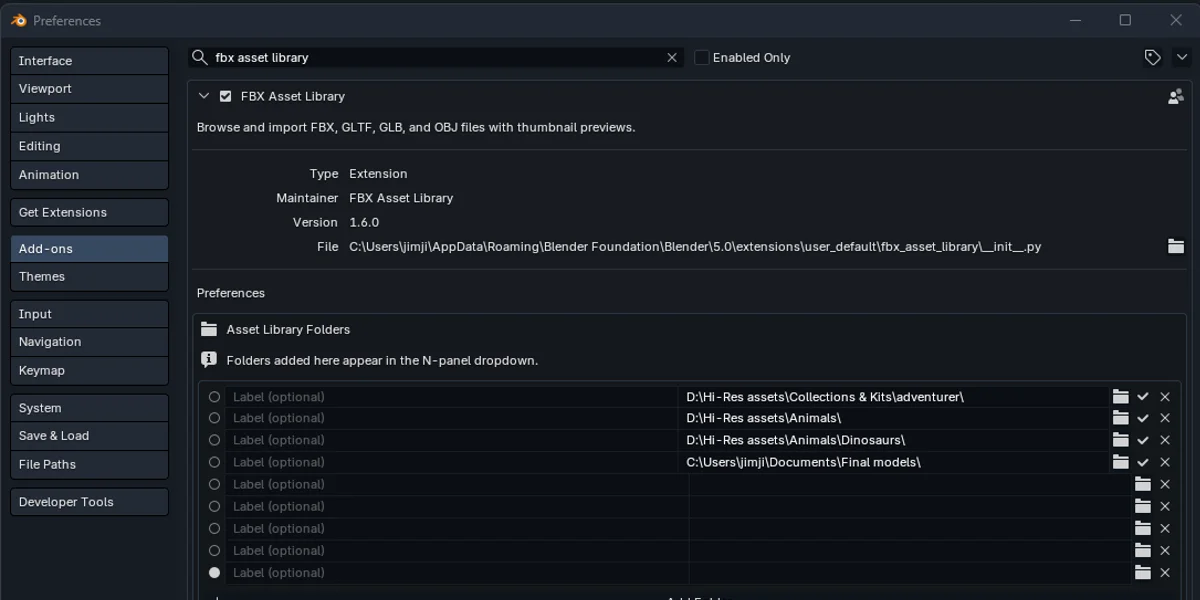 FBX Asset Library screenshot 3