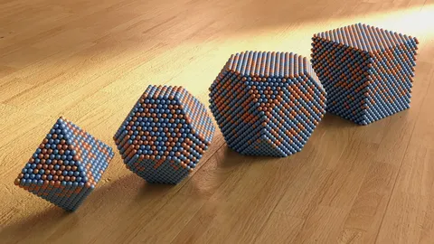 FCC Nanoparticle Generator - Blender geometry nodes