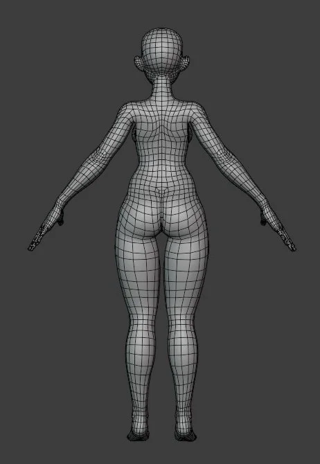 Female Body Base Mesh screenshot 4