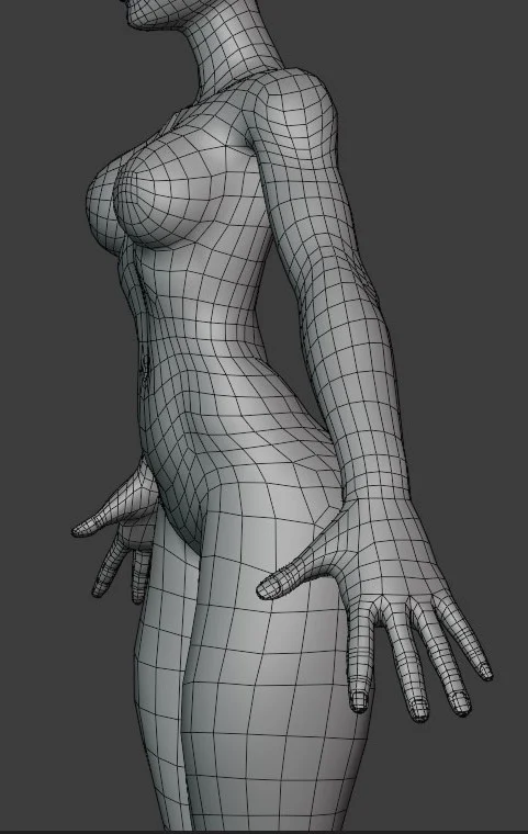 Female Body Base Mesh screenshot 5