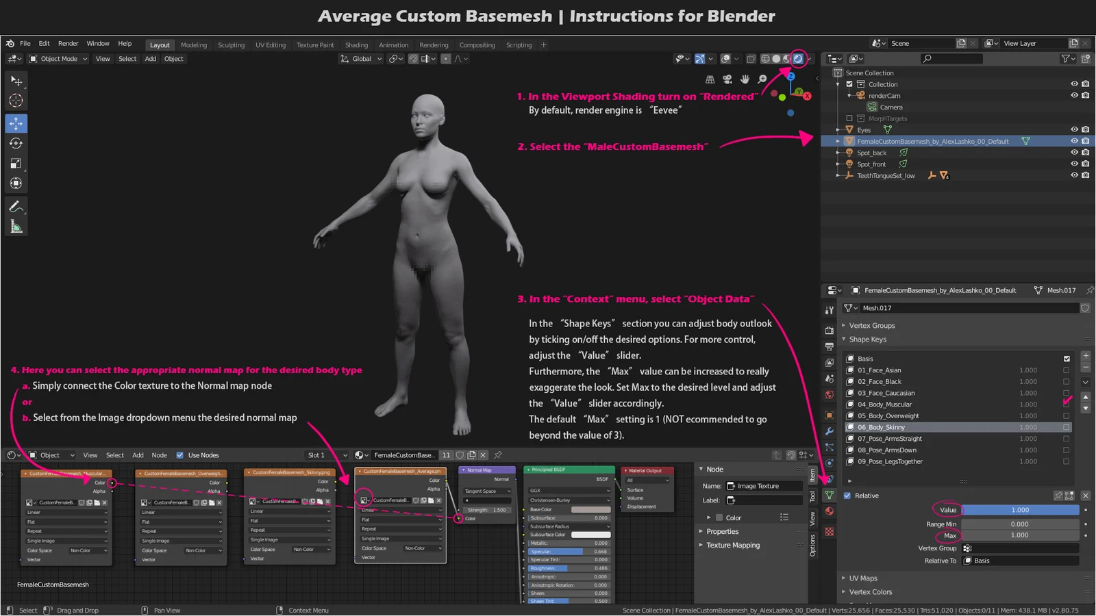 Female Custom Basemesh screenshot 2