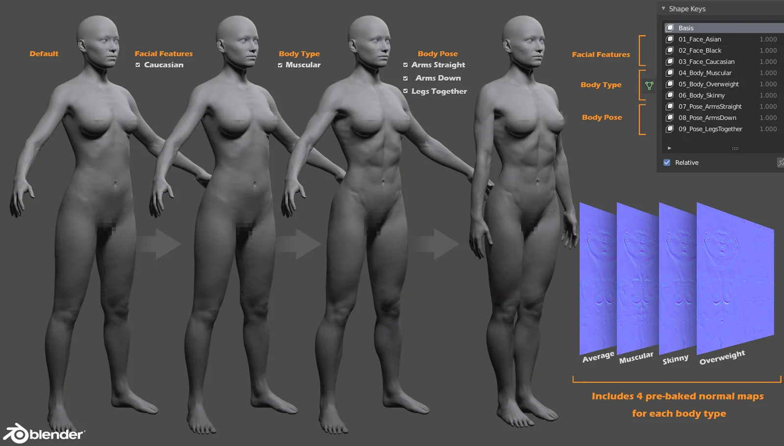 Female Custom Basemesh screenshot 3