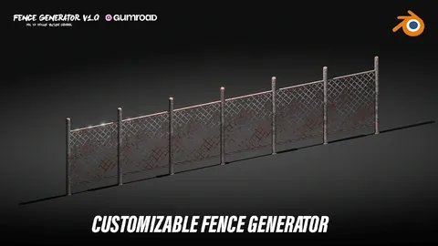 Fence Generator - Blender geometry nodes