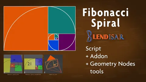 Fibonacci Spiral Script - Blender addons