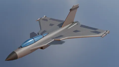 Fighter Jet Base Mesh - Blender 3d models