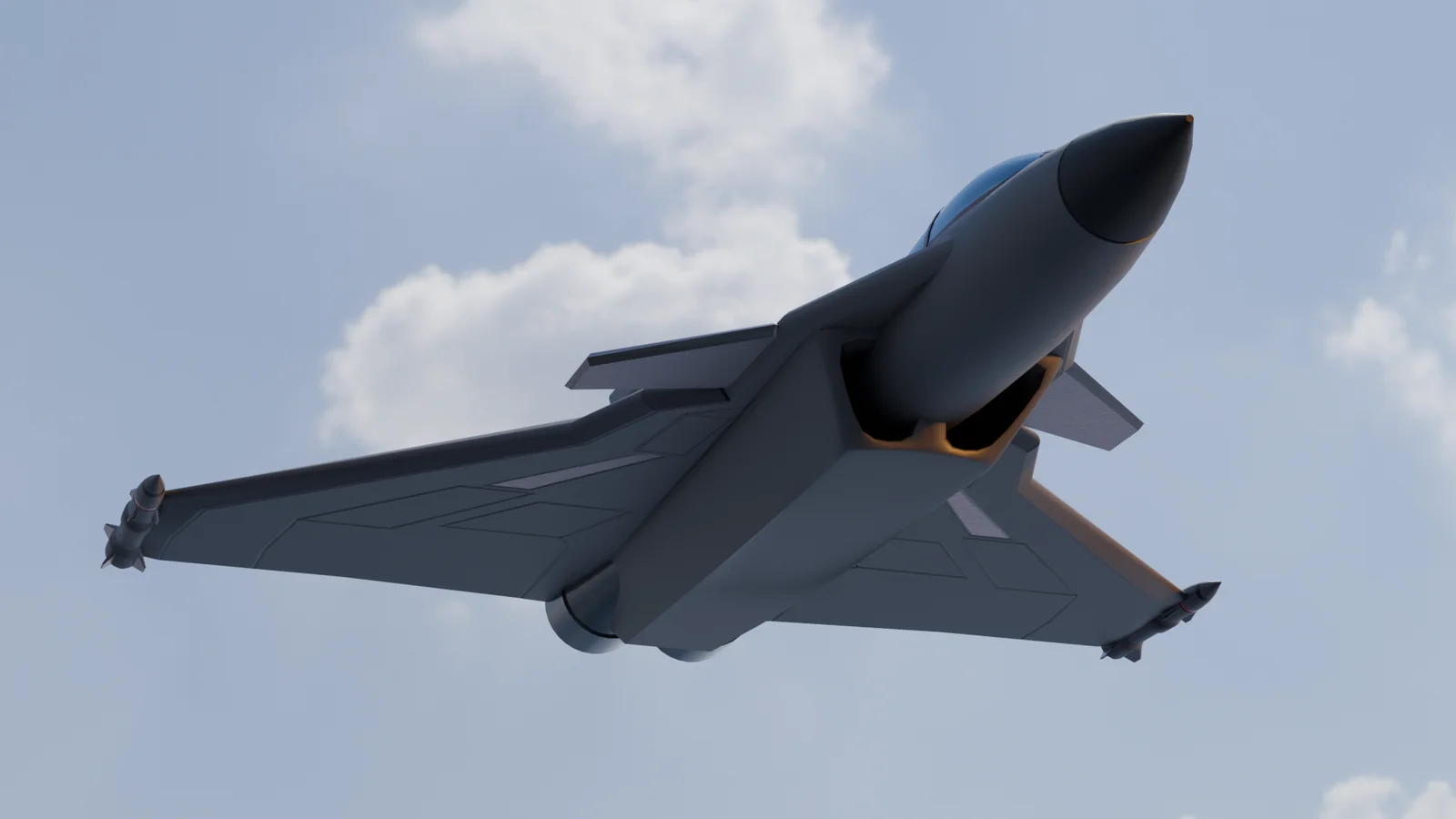 Fighter Jet Base Mesh screenshot 2