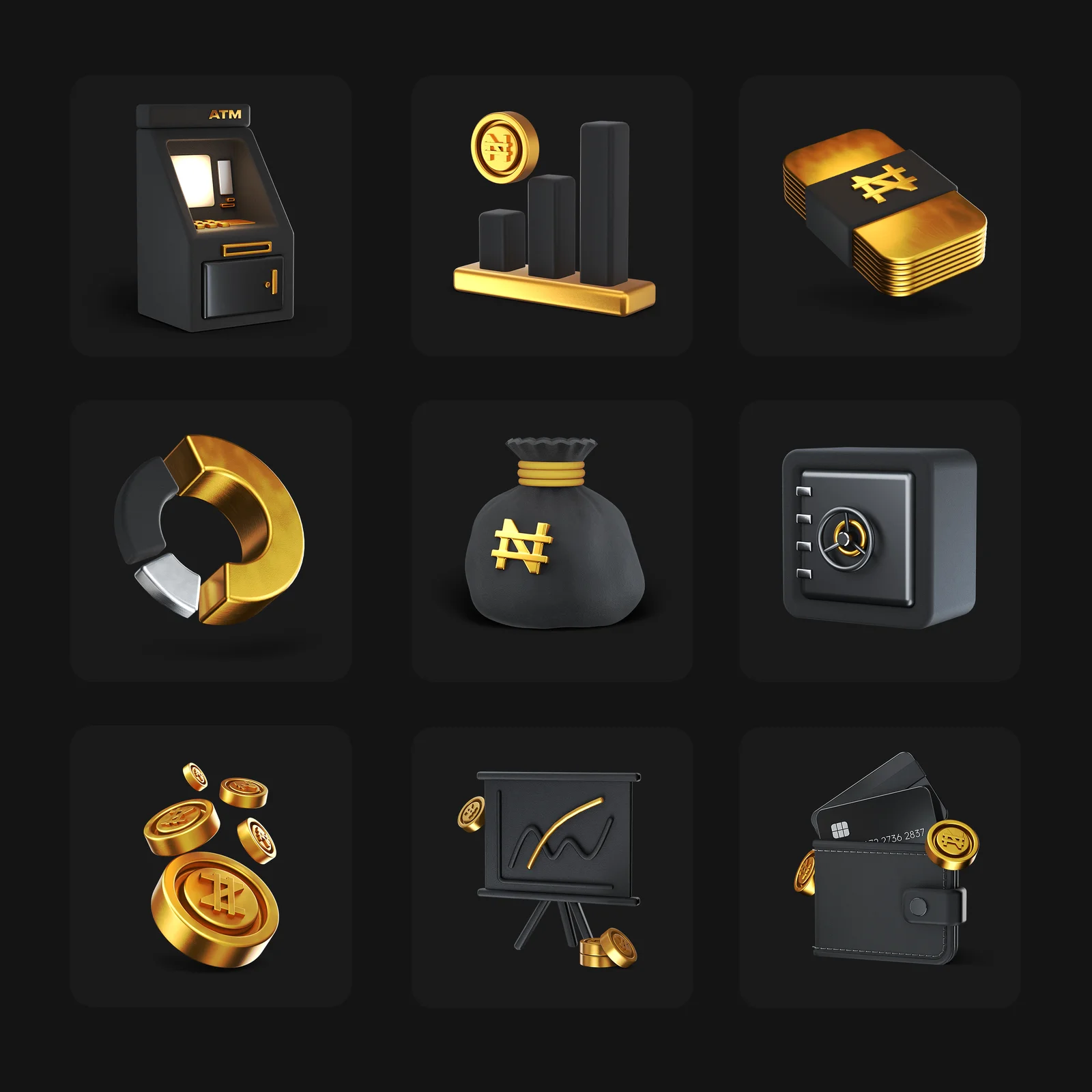 Finance 3D Icons screenshot 2