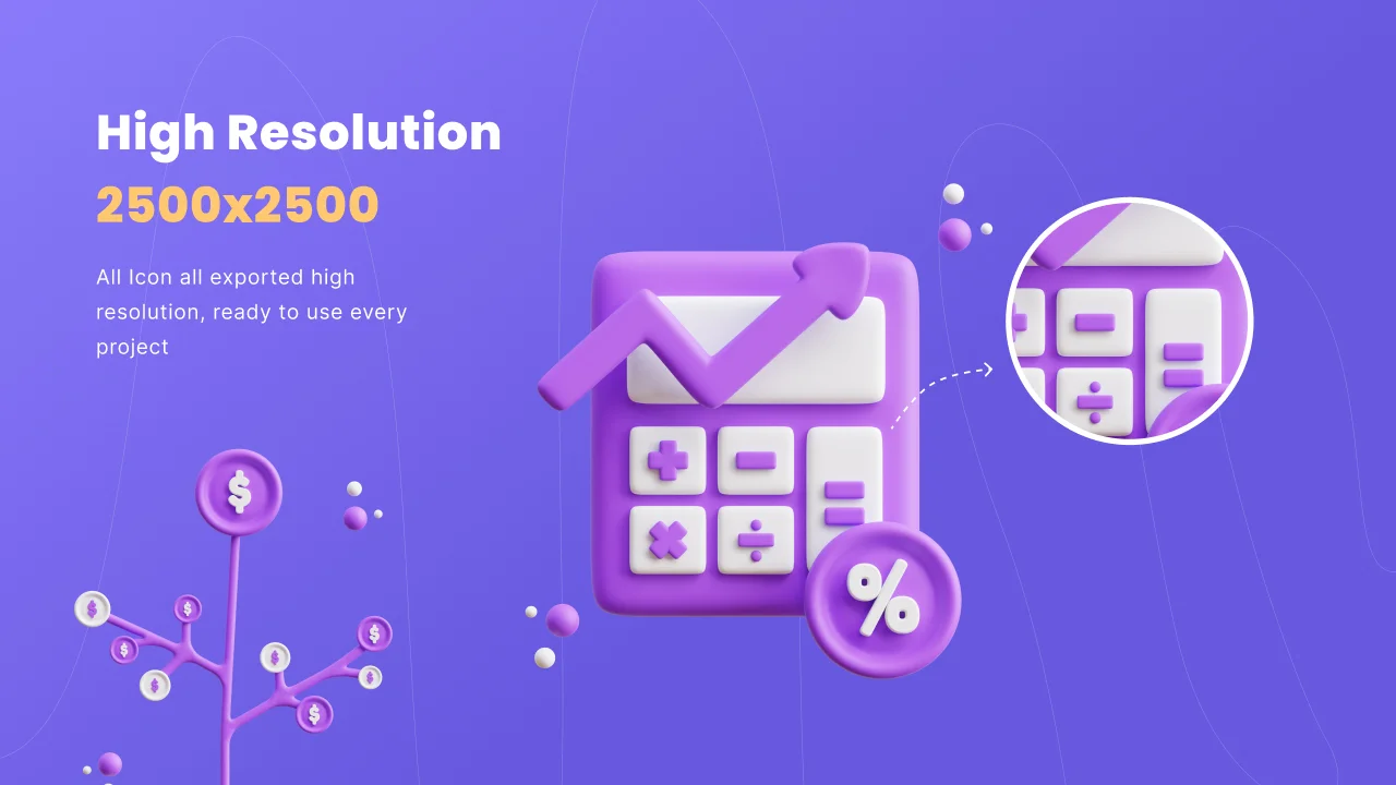 Financial 3D Icon Set screenshot 3