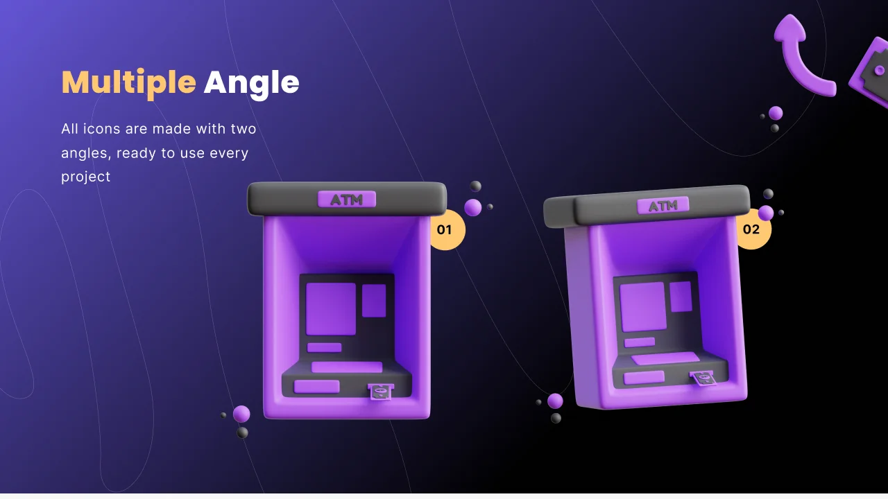 Financial 3D Icon Set screenshot 4