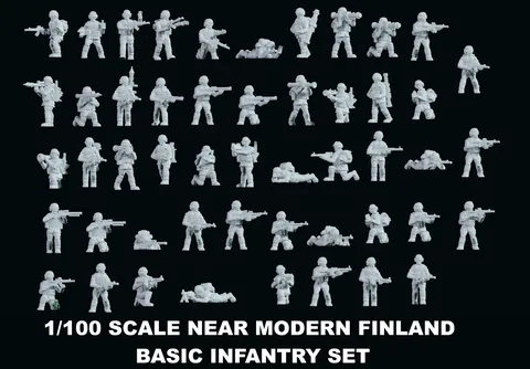 Finland Infantry Forces - Blender 3d models