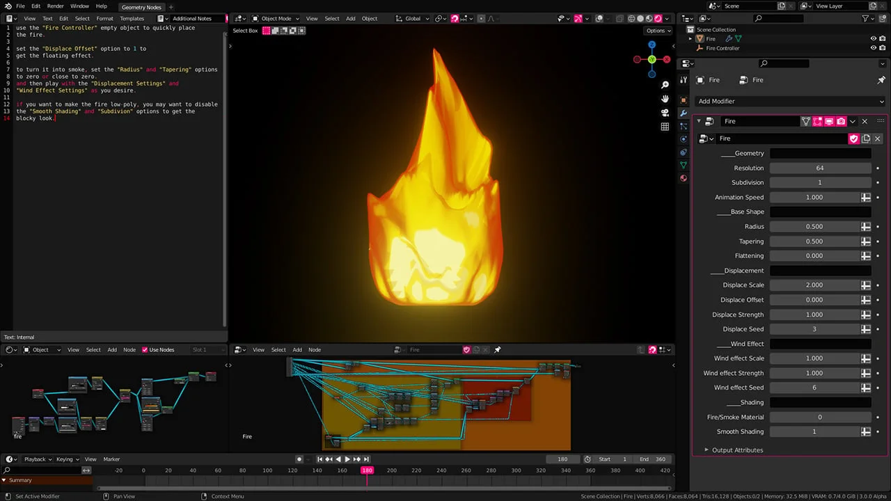 Procedural Stylized Fire screenshot 4