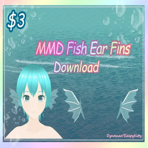 Fish Ear Fins - Blender 3d models