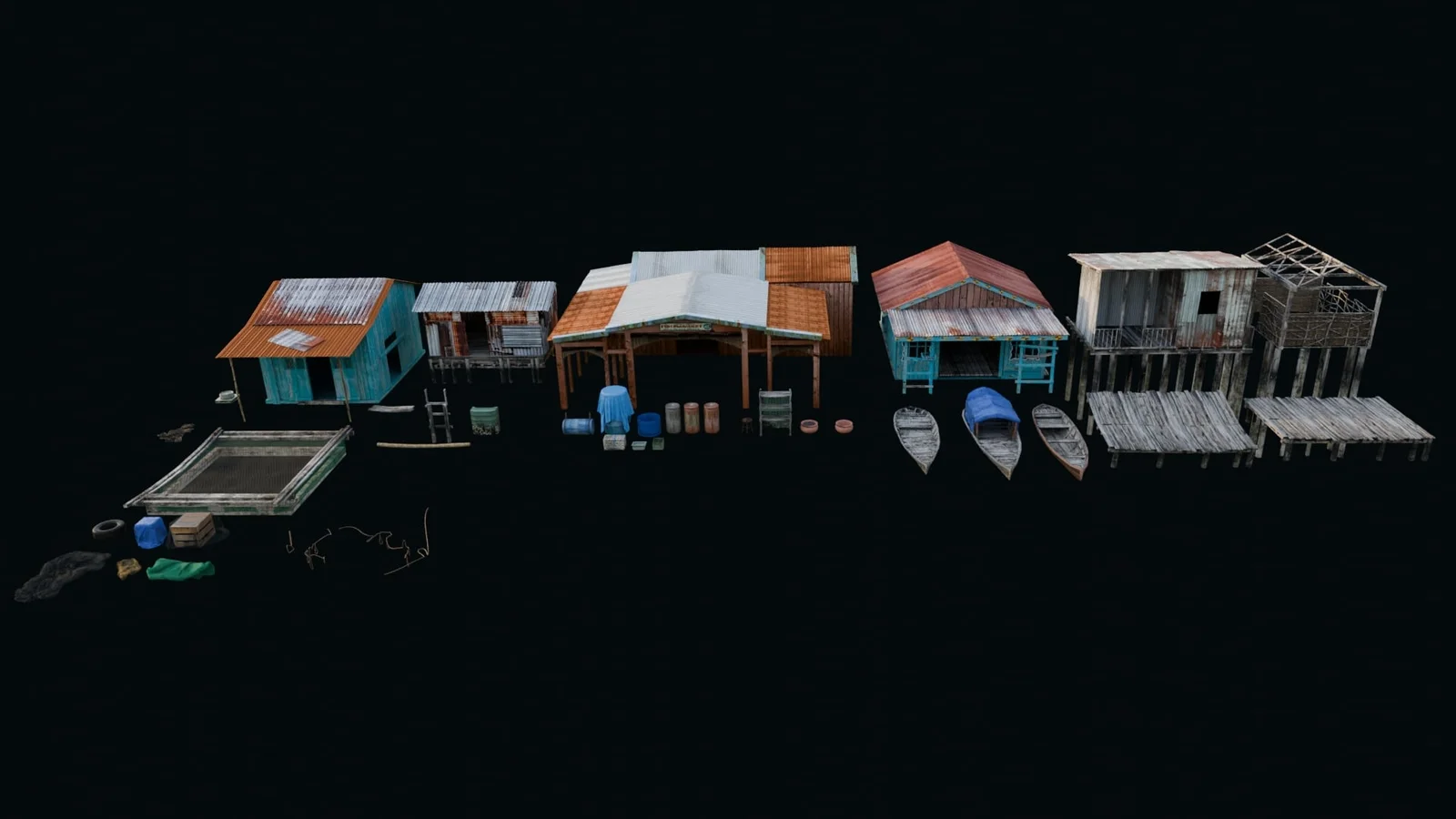 Fishing Village Assets screenshot 2