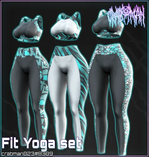 Fit Yoga Set - Blender 3d models