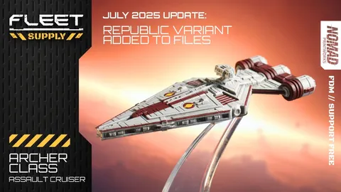 Archer-Class Assault Cruiser - Blender 3d models