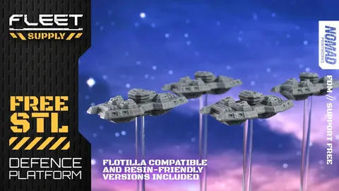 Fleet Supply Defence Platforms - Blender 3d models