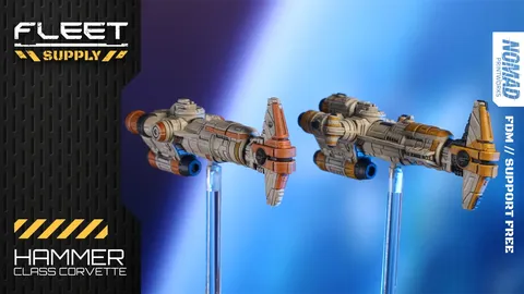 Hammer Class Corvette - Blender 3d models