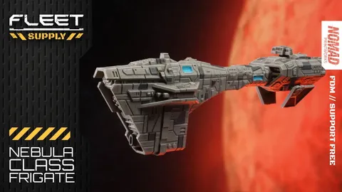 Nebula-Class Frigate Proxy - Blender 3d models