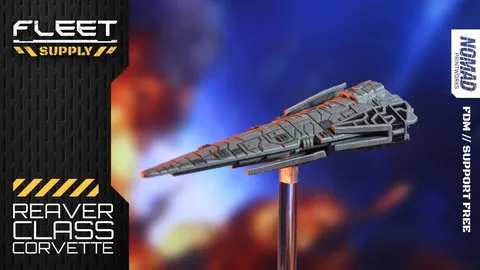 Reaver Class Corvette - Blender 3d models