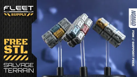 Fleet Supply Salvage Terrain - Blender 3d models