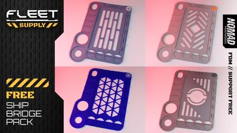 Ship Bridge STL Pack - Blender 3d models