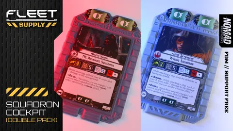 Squadron Cockpit Card Trays - Blender 3d models