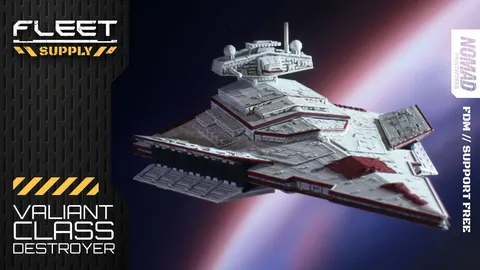 Valiant Class Destroyer - Blender 3d models