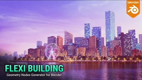 Flexi Building Generator - Blender geometry nodes