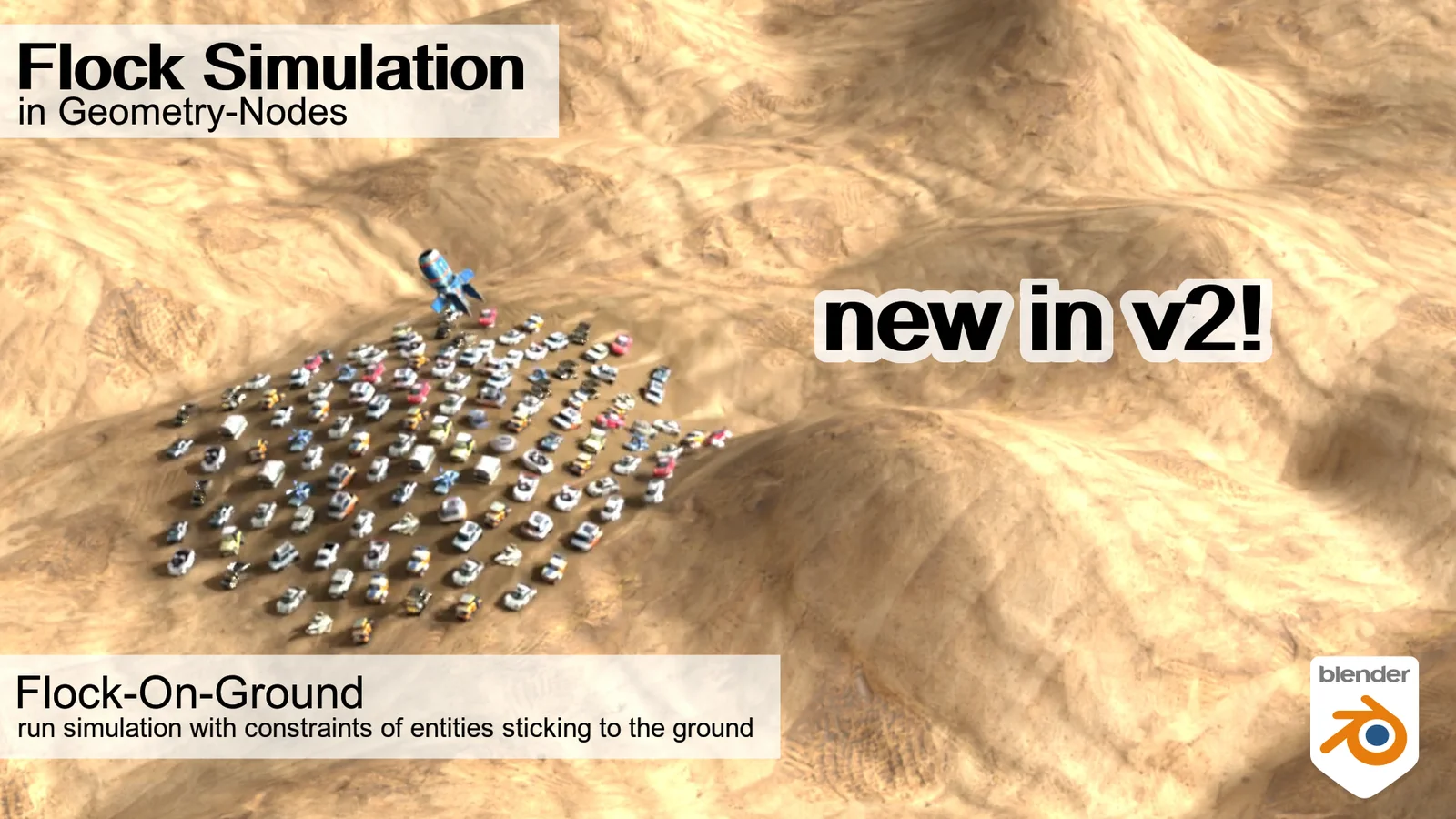 Flock Simulation screenshot 3
