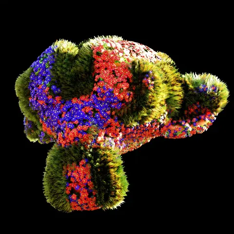 Flower Grass Brush - Blender geometry nodes